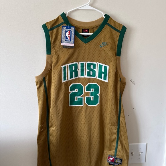 Nike Gold and Green Irish Jersey